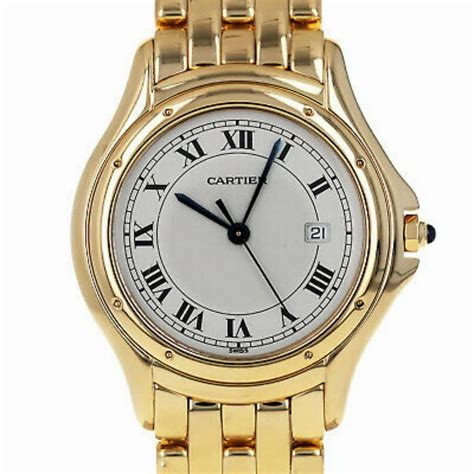 cartier gold watch ladies - Cartier gold watches for sale.